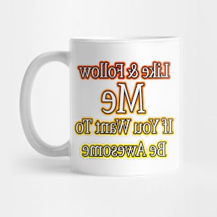 Follow Me Streamer Orange Mug